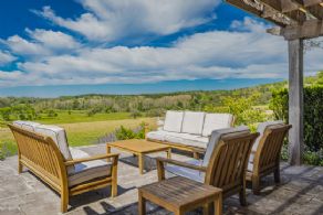 View from the terrace - Country homes for sale and luxury real estate including horse farms and property in the Caledon and King City areas near Toronto